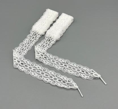 Lacet en dentelle blanc pour chaussures