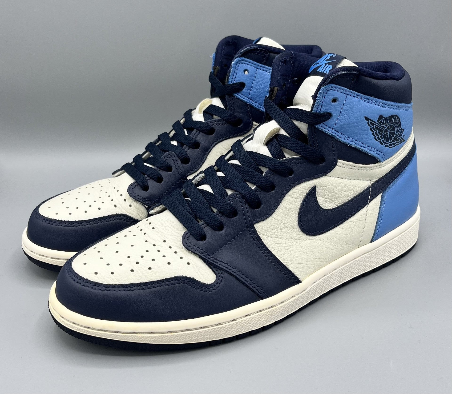 Nike air jordan 1 retro high og unc obsidian hotsell