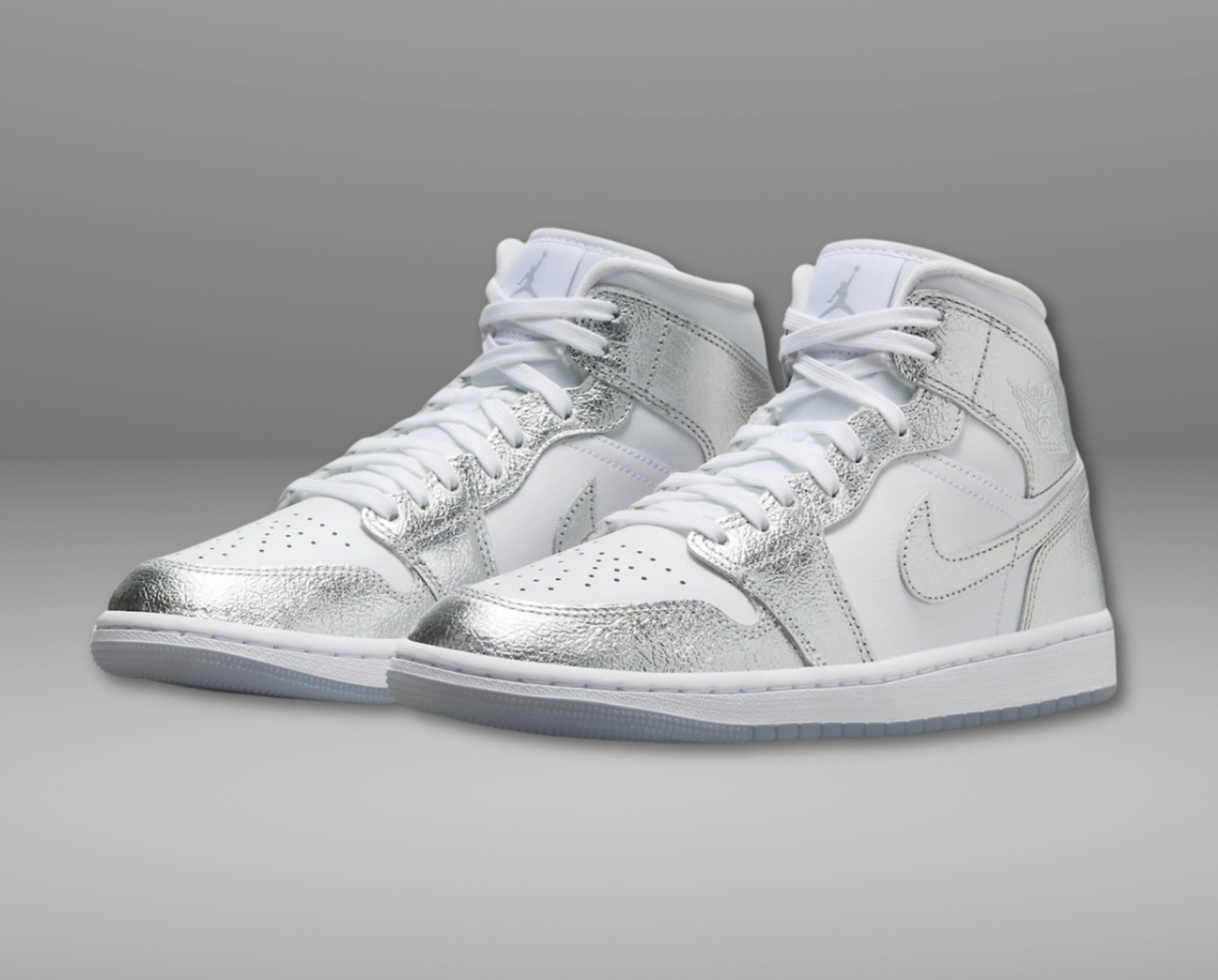 Air Jordan 1 Mid SE "Metallic Silver" - snkrs83