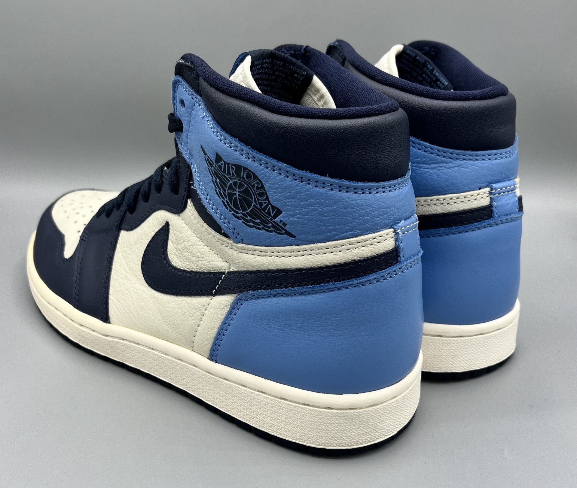 Snkrs83 Air Jordan 1 High Retro OG Obsidian UNC 2019 snkrs83